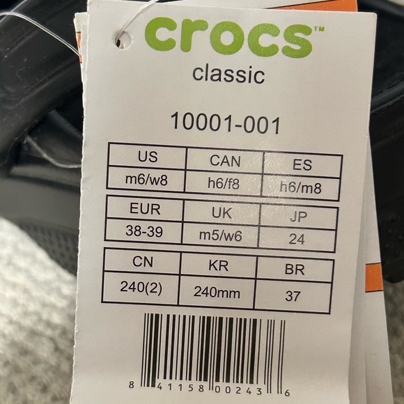 Crocs Heelys Unisex Black Iconic Classic SlipOns Sandal Shoes Wheels SZ M & W 8 - Picture 11 of 11